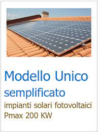 Fotovoltaico: Crediti Semplificazioni
